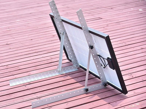 104cm Solar Panel RV Tilt Mount Brackets Roof Flat Surface