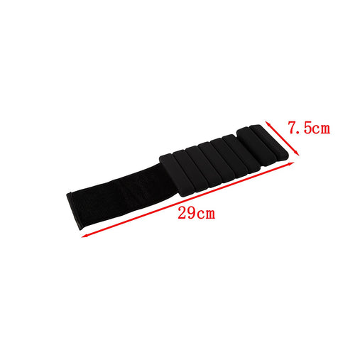 2-Piece Ankle & Wrist Weights – 1kg Pair Adjustable Workout Bangles (Black)