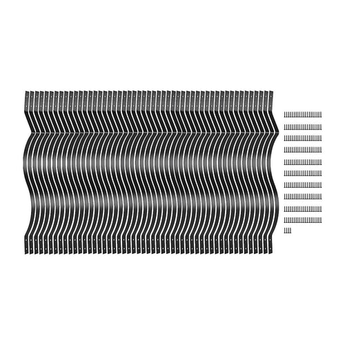 51 Pack 82cm Metal Deck Balusters – Iron Stair Railing Spindles for Indoor & Outdoor Use
