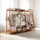 190cm Freestanding Bamboo Clothing Rack – Dark Wood Bedroom Rail