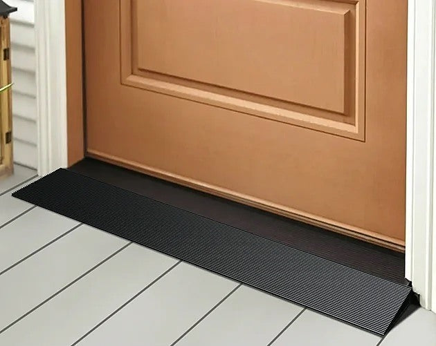 Cuttable Threshold Ramp Rubber Wheelchair Ramp Solid 4 cm Rise 90 cm Wide