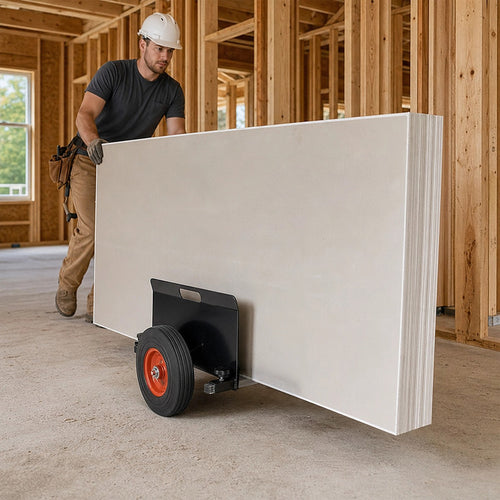 Panel Dolly 453kg Load Capacity Adjustable Clamp Drywall Cart
