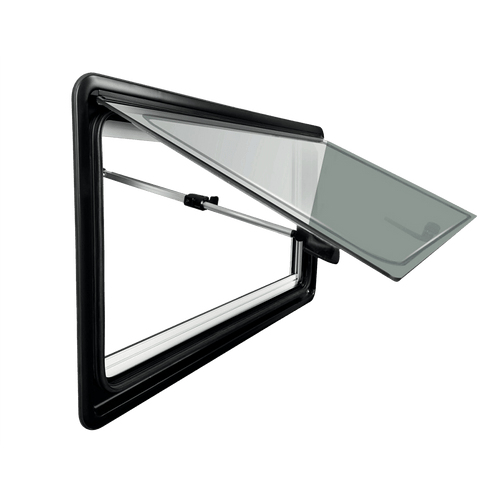 RV Caravan Camper Van Hinged Push Out Window Motorhome Exit Window 900mm x 500mm