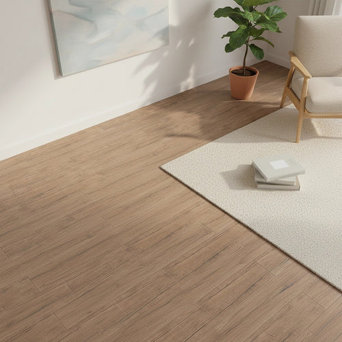 Vinyl Floor Tiles Wood Grain Elm Look  – 16 Pack Peel & Stick Flooring