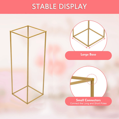 Gold Metal Flower Stand