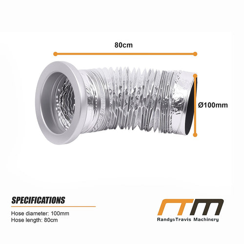 Dryer Vent Hose Kit 100mm Magnetic Coupling Airtight Connector