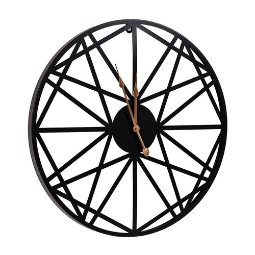 Large Metal Outdoor Wall Clock – Weather-Resistant Design for Garden or Home Décor