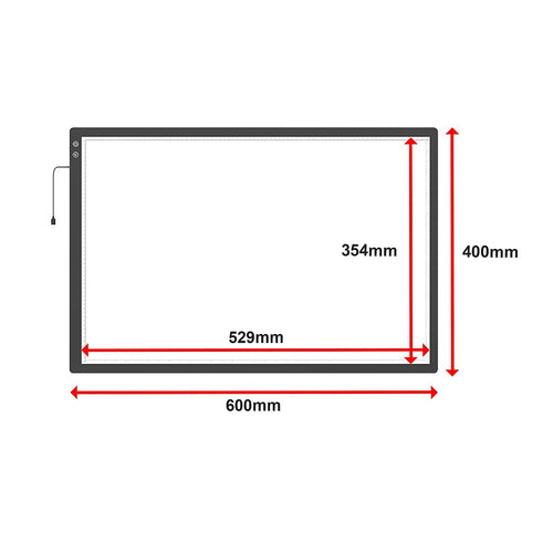 A2 LED Light Box for Drawing, Tracing and Calligraphy Artists Pad