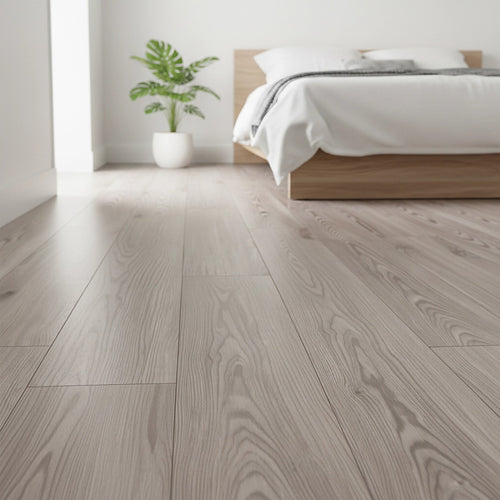 Vinyl Floor Tiles Wood Grain Water Dyed Walnut Black Look  – 16 Pack Peel & Stick Flooring