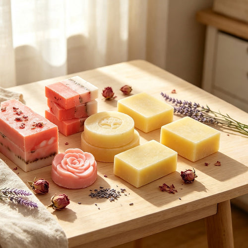 Deluxe DIY Soap Making Kit with Shea Butter & Glycerin Melt & Pour Soap Base, Moulds, Fragrance Oils & Colours