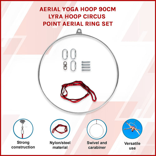 Aerial Yoga Hoop 90CM Lyra Circus Aerial Ring