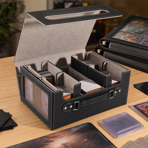 Trading Card Storage Box – 3-Row Magnetic Deck Organiser