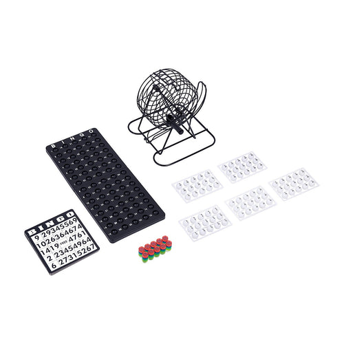 Bingo Game Set with Cards, Balls and Cage for Family Party Fun
