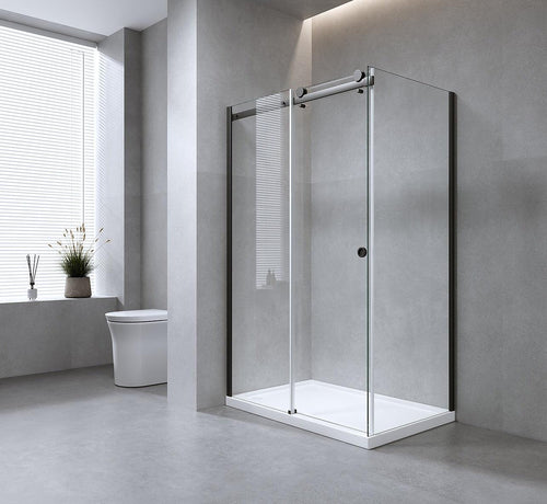 Hardware Accessories for Frameless Glass Sliding Door Shower Screen in White