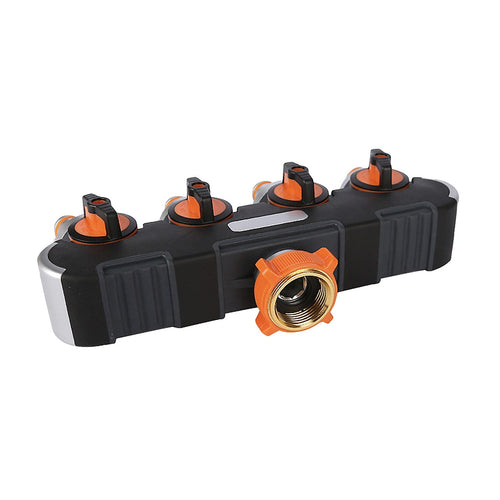 4 Way Garden Hose Splitter Tap – Water Irrigation Distributor Valve