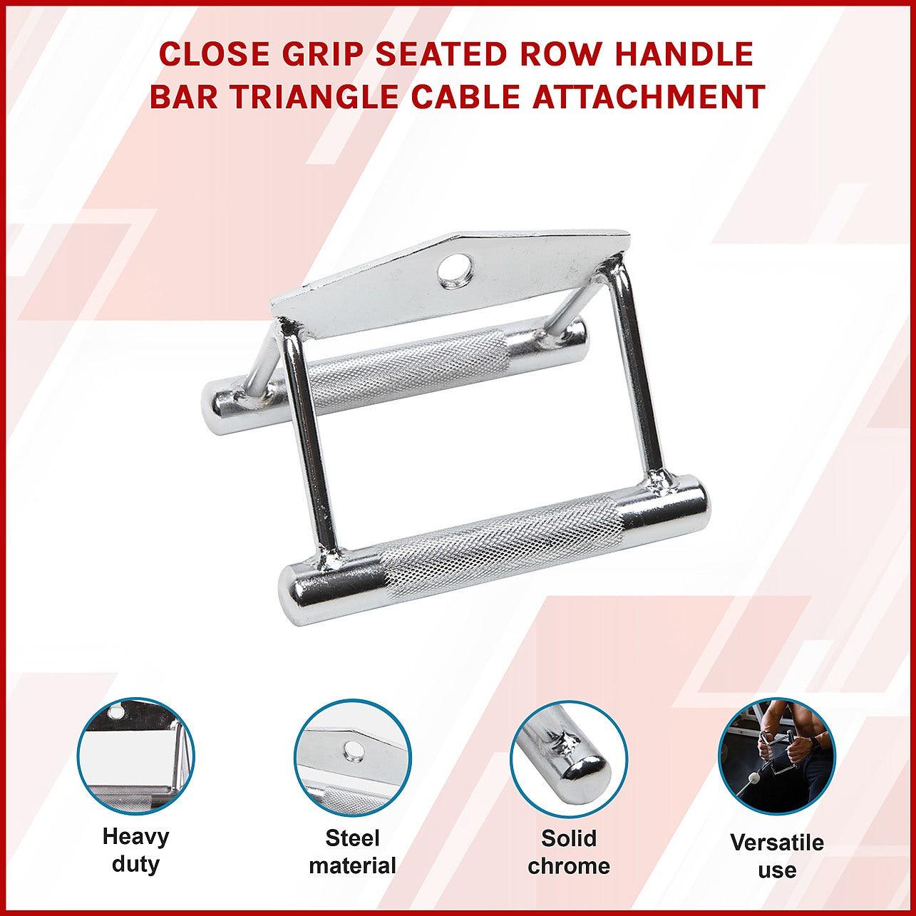 Triangular Cable D Handle Close Grip Seated Row Handle Bar Triangle Cable Attachment Gym Home ...