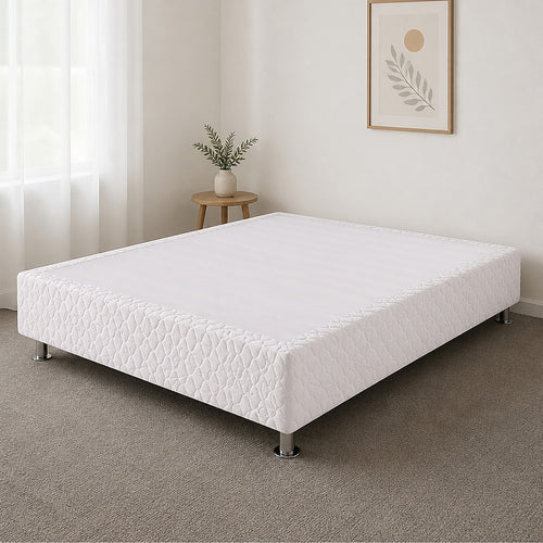 Double Bed Base with Slats & Cover – Sturdy Ensemble Frame