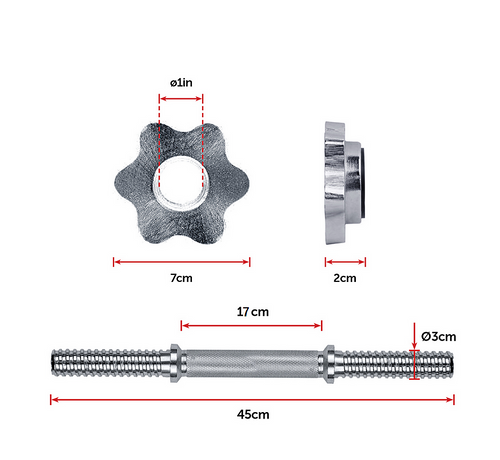 30KG Adjustable Dumbbell Set – Compact Weights for Strength Training