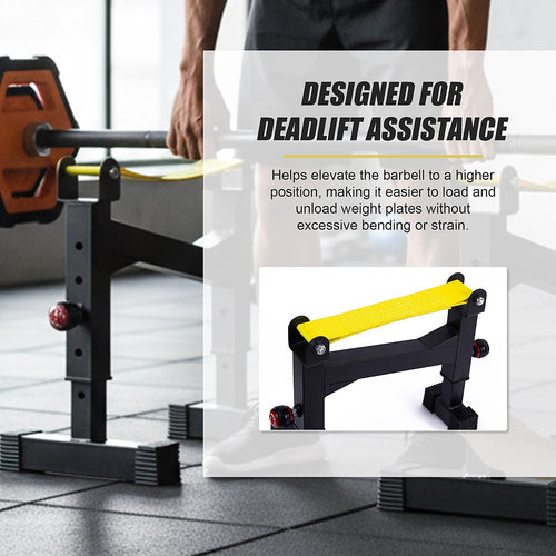 2x Deadlift Sling Racks Barbell Jack Squat Wedge Lifting Aid