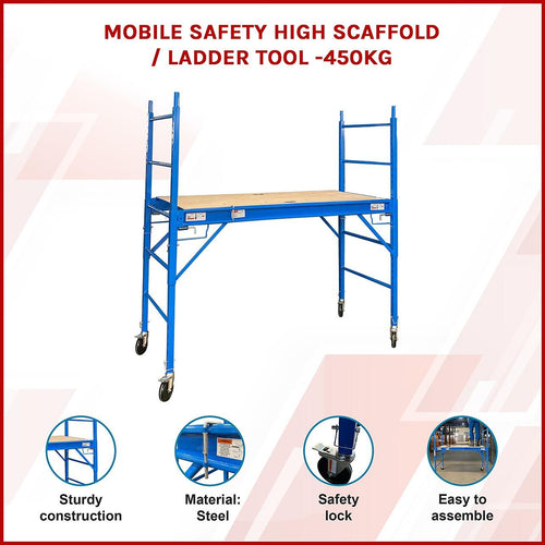 Blue Mobile Safety High Scaffold / Ladder Tool - 450kg