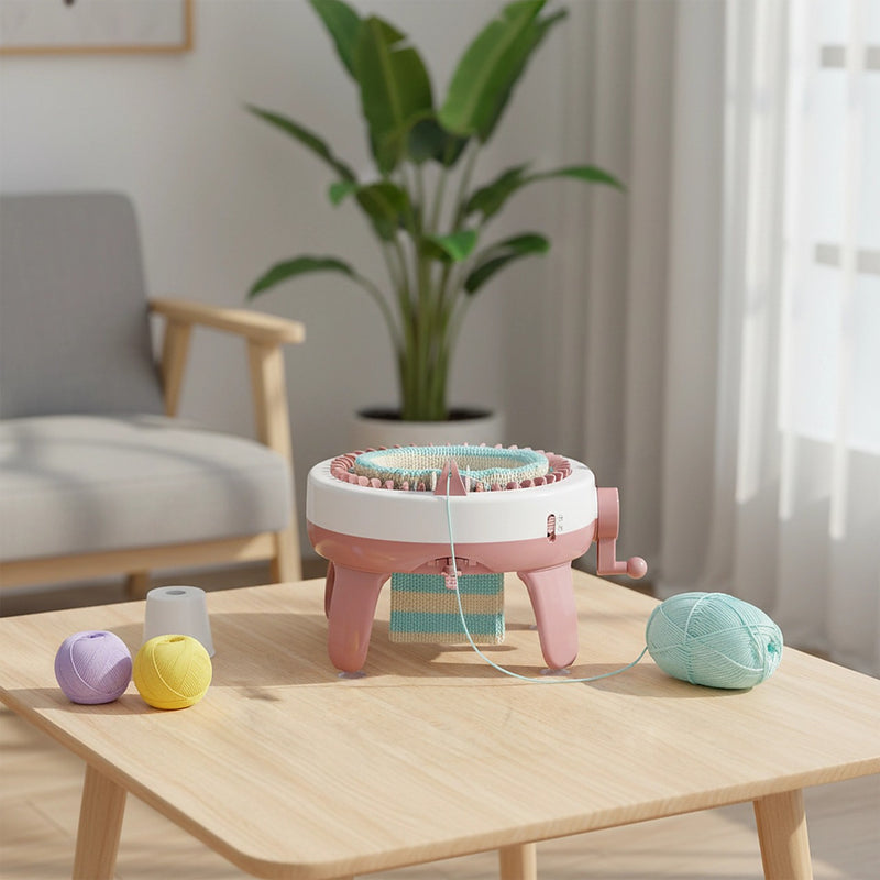 DIY Knitting Machine Smart Weaving Knit Rotating Kids Toy Scarf Sock ...