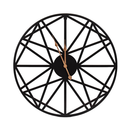 Large Metal Outdoor Wall Clock – Weather-Resistant Design for Garden or Home Décor