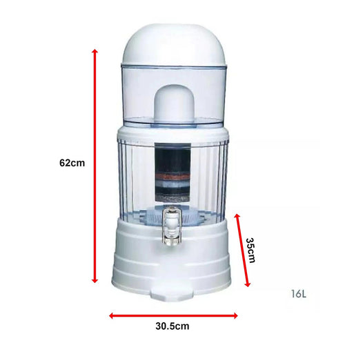16L Benchtop Water Filter Dispenser – Ceramic Filtration System for Clean Drinking Water