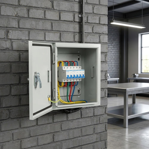 300x250x140mm Carbon Steel Electrical Enclosure Box IP65 Wall Mounted