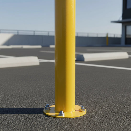 Yellow Heavy Duty Steel Bollard Post