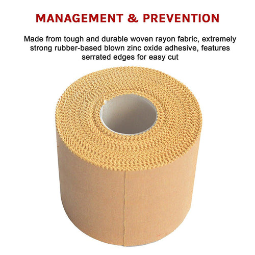 Premium Rigid Sports Strapping Tape - 3 Rolls of 50mm