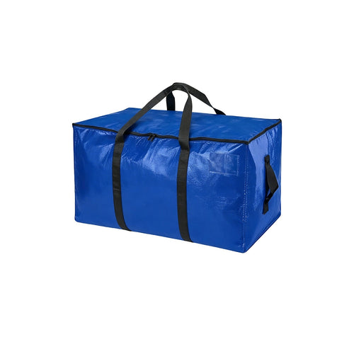 88L Heavy Duty Moving Storage Bags 6 Pack Reinforced Carry Bags with Handles, Straps & Zip for Clothes, Bedding & Moving