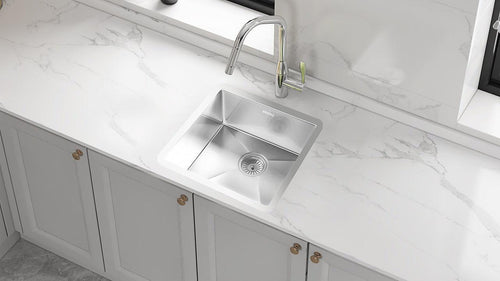 510x450mm Stainless Steel Handmade 1.5mm Sink with Waste in Stainless Steel with brushed finish Finish
