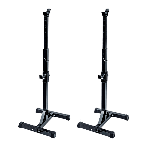 Adjustable Squat Rack Barbell Bench Press Stands Pair