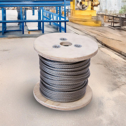  50m Stainless Steel Wire Rope Cable 5mm 316 A4 7x7 Balustrade Fence