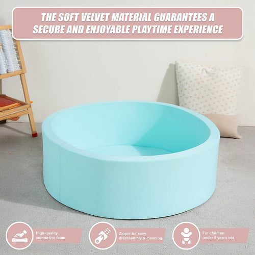 Round Ball Pit Playpen Enclosure Blue 