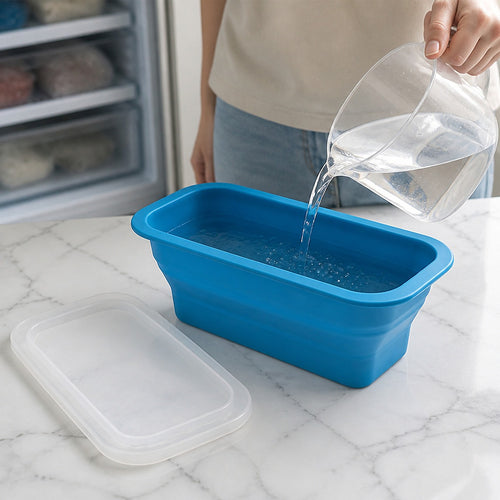 Ice Bath Ice Block Mold with Lid – Extra Large Reusable Silicone Tray