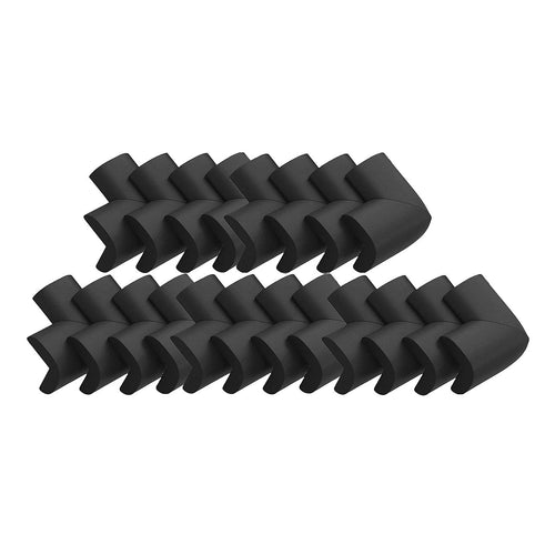 20pcs Baby Proof Corner Guards Foam Edge Protectors Black