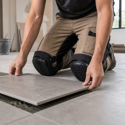 Heavy Duty Work Knee Pads – Construction Safety Pads with Foam & Gel Cushion for Trades