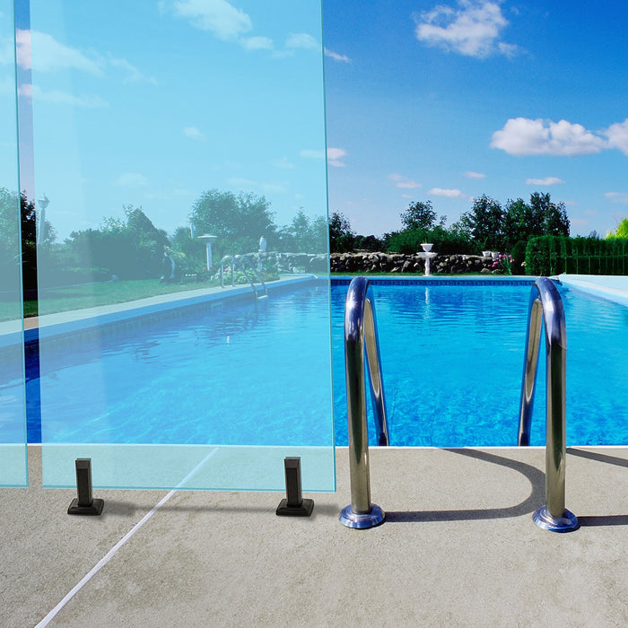 Glass Black Spigot 304 Stainless Steel Balustrade Pool Fence