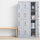 12-Door Locker – Grey 4-Digit Combination Lock | Secure Storage for Office, Gym, School