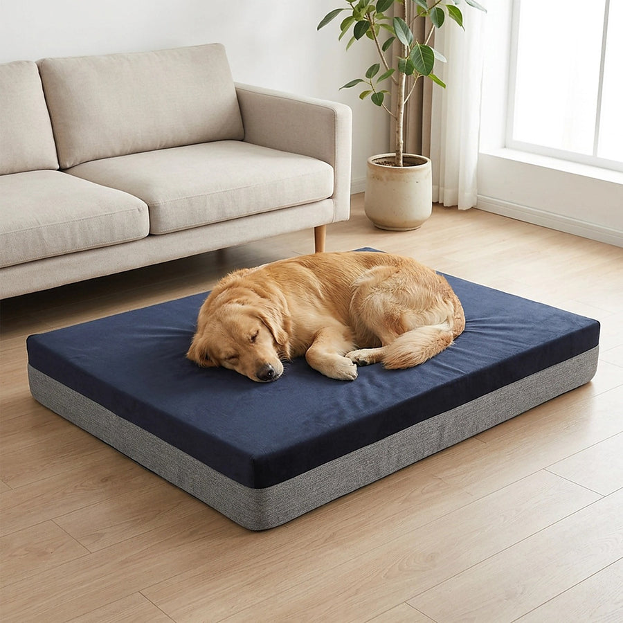 Memory Foam Dog Bed 15cm – Thick Large Orthopedic Waterproof Pet Bed for Comfort & Support