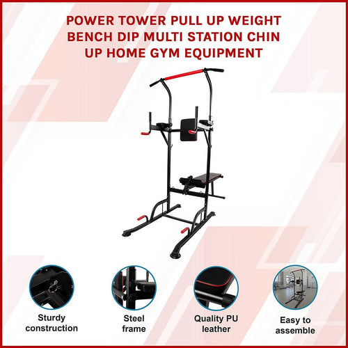 Power Tower Multi Station Home Gym