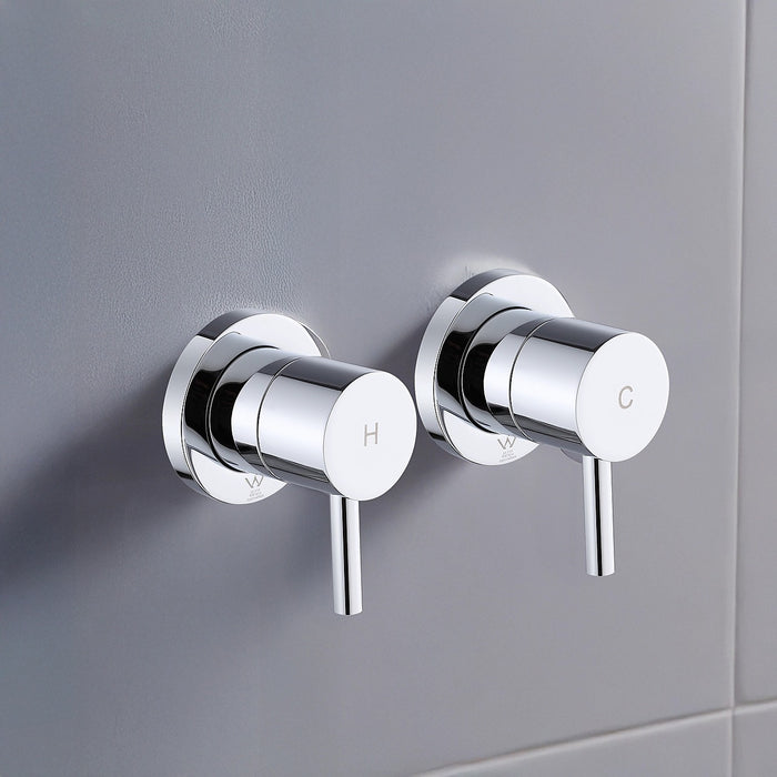Bathroom Shower Bath Hot and Cold Mixer WATERMARK Certified - Chrome