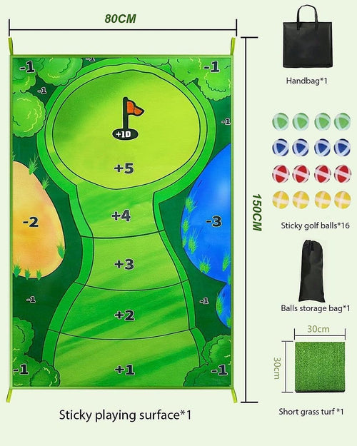 Casual Indoor Golf Putting Practice Set Golf Party Game Mats