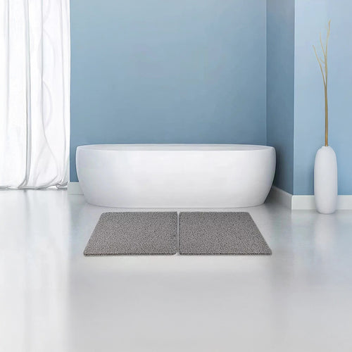 Shower Mat Rug Anti Slip Loofah Bathroom Bath Mat Carpet Water Drains Non Slip