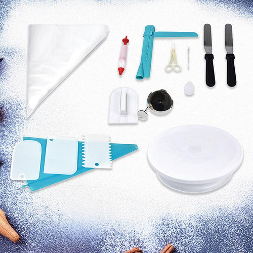 164Pcs Cake Decorating Kit Turntable Rotating Baking Flower Icing Piping Nozzles