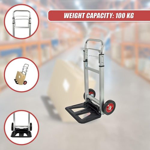 100kg Trolley Folding Hand Truck Sack Barrow