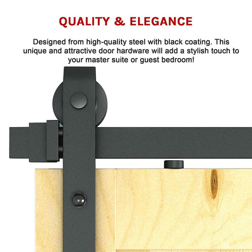 2.4m Sliding Barn Door Hardware
