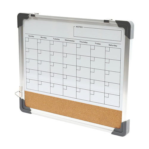 Magnetic Whiteboard Calendar 40x30cm Double Sided Planner