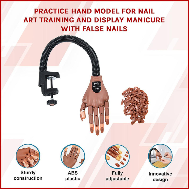 Nails Collection Hand Models Practice Hand Model for Nail Art Training and Display Manicure with ...